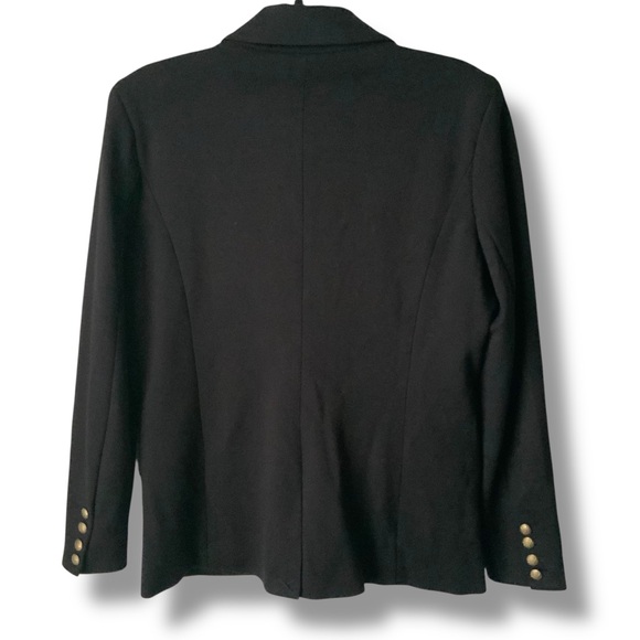 EVEREVE Blazer Gold Buttons Classic Black Medium - Picture 3 of 9